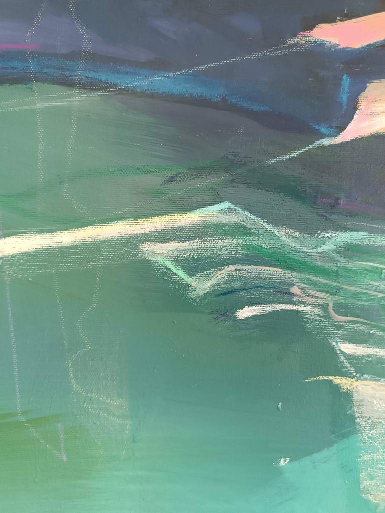 Original Abstract Expressionism Abstract Painting by Magdalena Morey