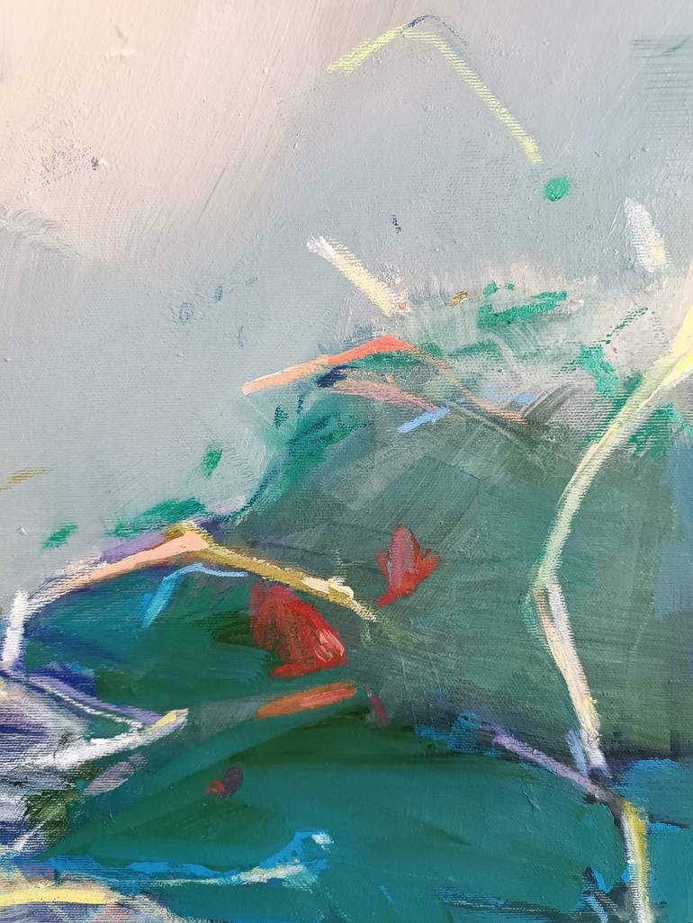 Original Abstract Expressionism Abstract Painting by Magdalena Morey