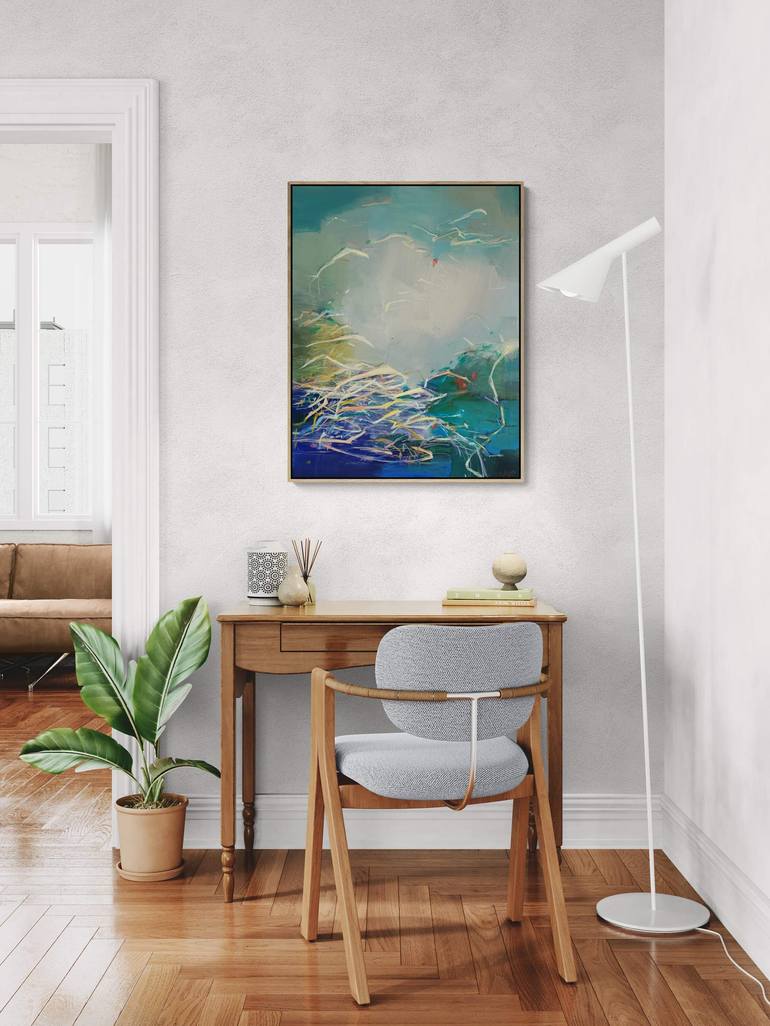 Original Abstract Expressionism Abstract Painting by Magdalena Morey
