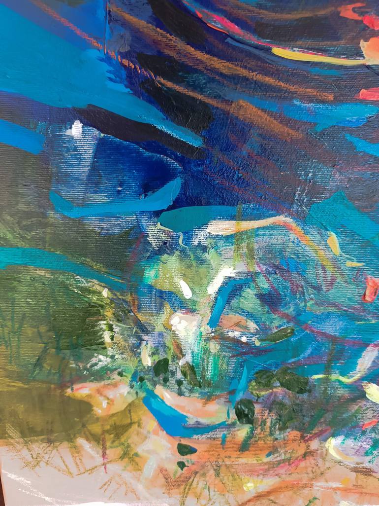 Original Abstract Expressionism Abstract Painting by Magdalena Morey