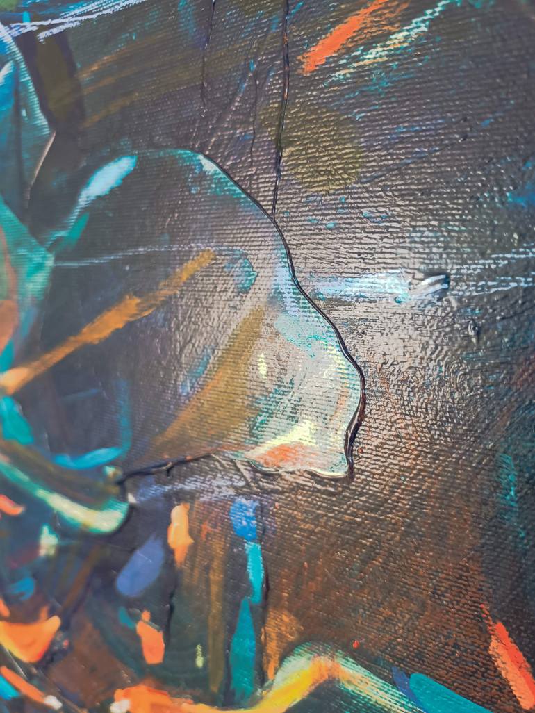 Original Abstract Expressionism Abstract Painting by Magdalena Morey