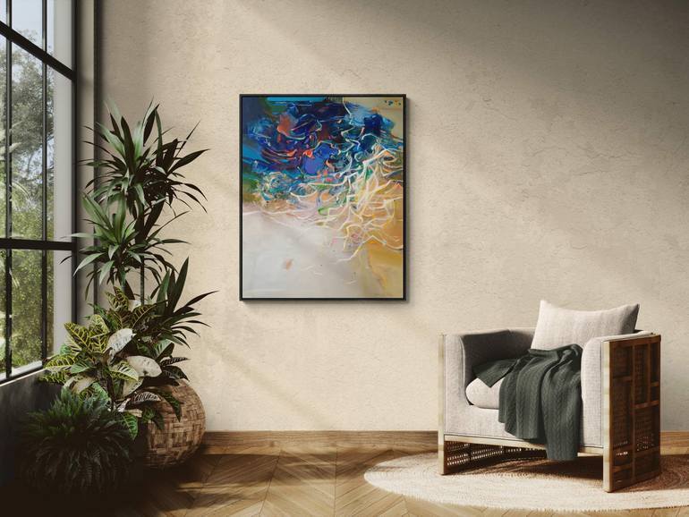 Original Abstract Expressionism Abstract Painting by Magdalena Morey