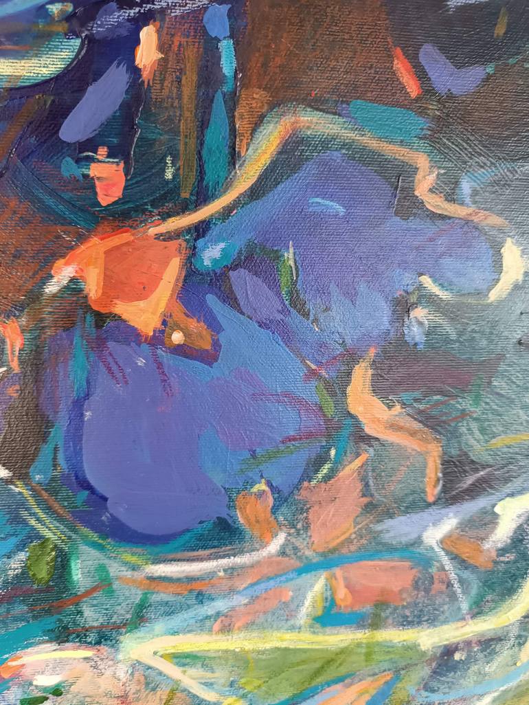 Original Abstract Expressionism Abstract Painting by Magdalena Morey