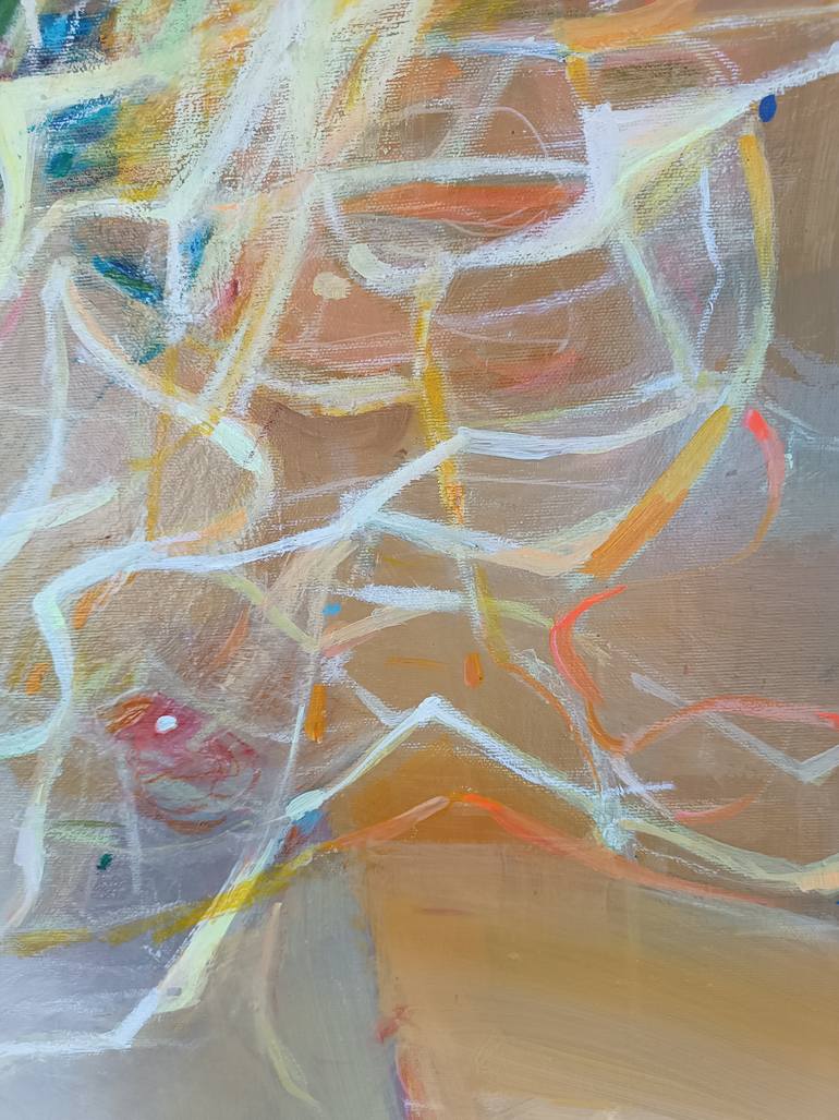 Original Abstract Expressionism Abstract Painting by Magdalena Morey