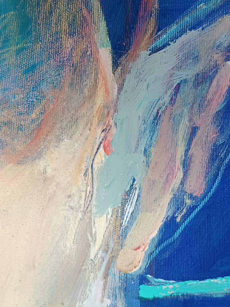 Original Abstract Expressionism Abstract Painting by Magdalena Morey