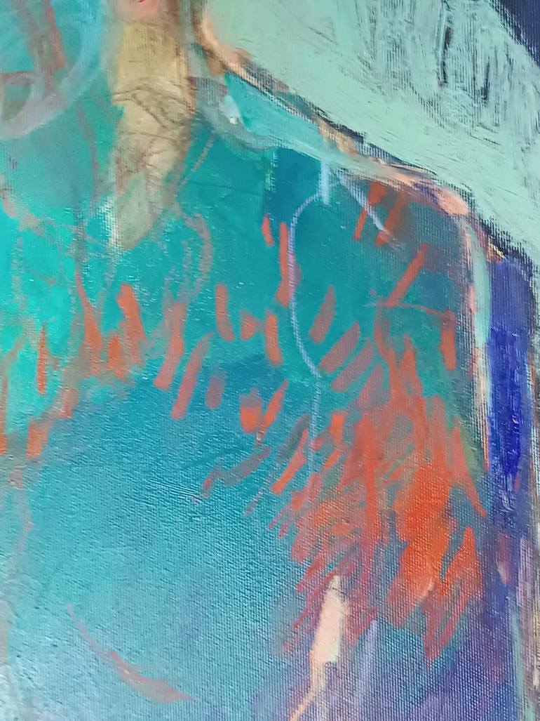 Original Abstract Expressionism Abstract Painting by Magdalena Morey