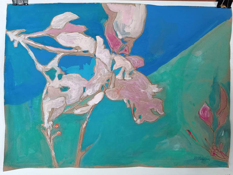 Original Abstract Expressionism Abstract Painting by Magdalena Morey