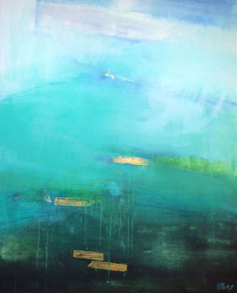 Transition: Water Painting by Magdalena Morey | Saatchi Art