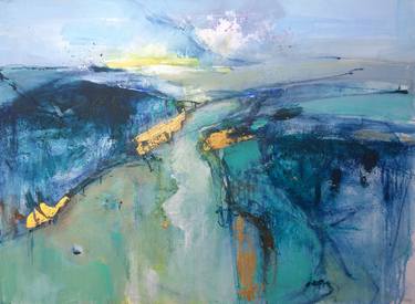 Print of Abstract Landscape Paintings by Magdalena Morey