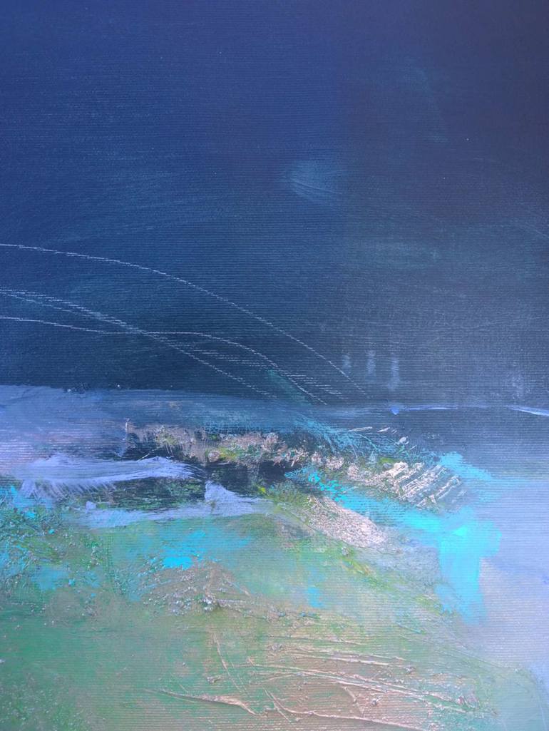 Original Abstract Beach Painting by Magdalena Morey