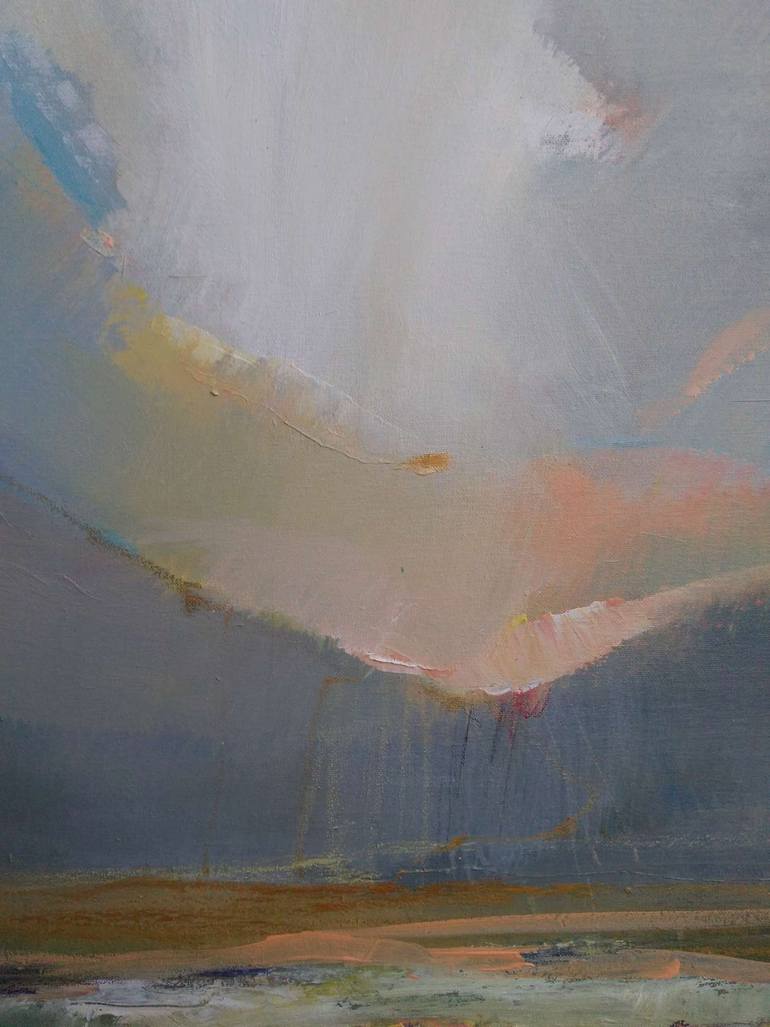 Original Abstract Language Painting by Magdalena Morey