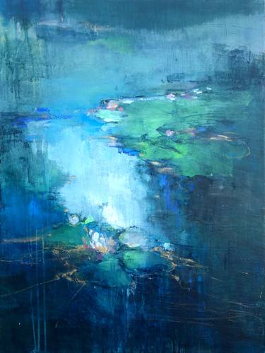 Print of Abstract Water Paintings by Magdalena Morey