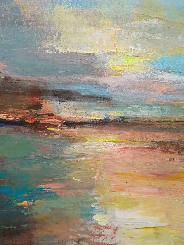 Original Abstract Seascape Painting by Magdalena Morey