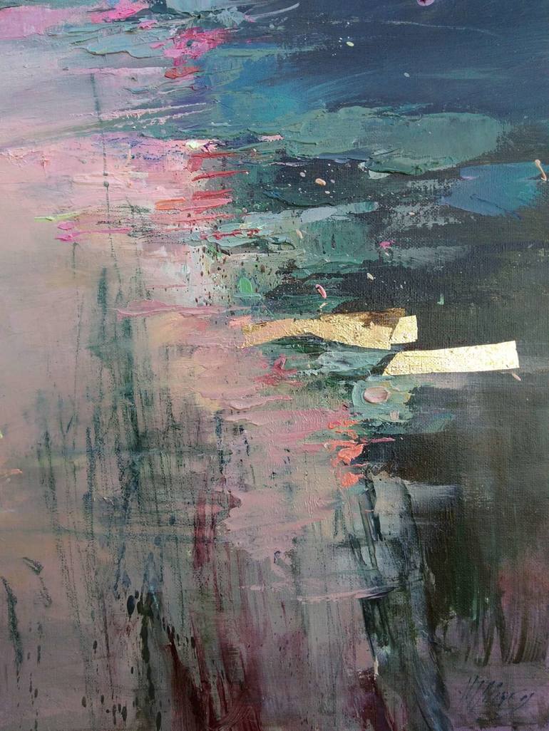 Original Abstract Water Painting by Magdalena Morey