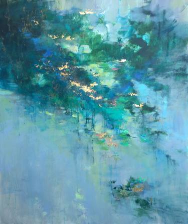 Print of Abstract Water Paintings by Magdalena Morey