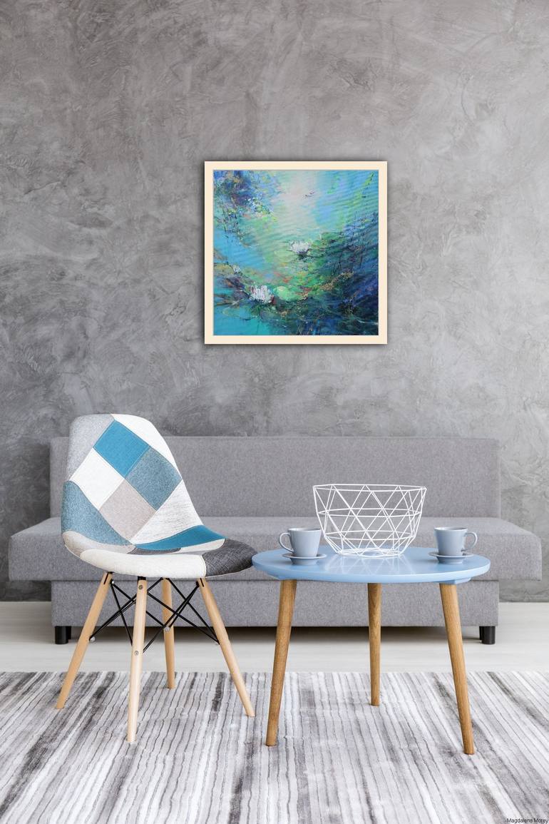 Original Abstract Water Painting by Magdalena Morey