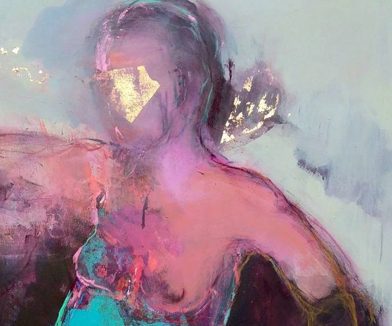 Original Abstract Women Painting by Magdalena Morey