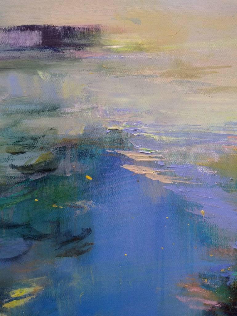 Original Abstract Water Painting by Magdalena Morey