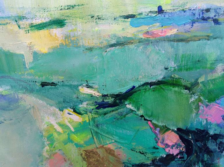 Original Abstract Water Painting by Magdalena Morey