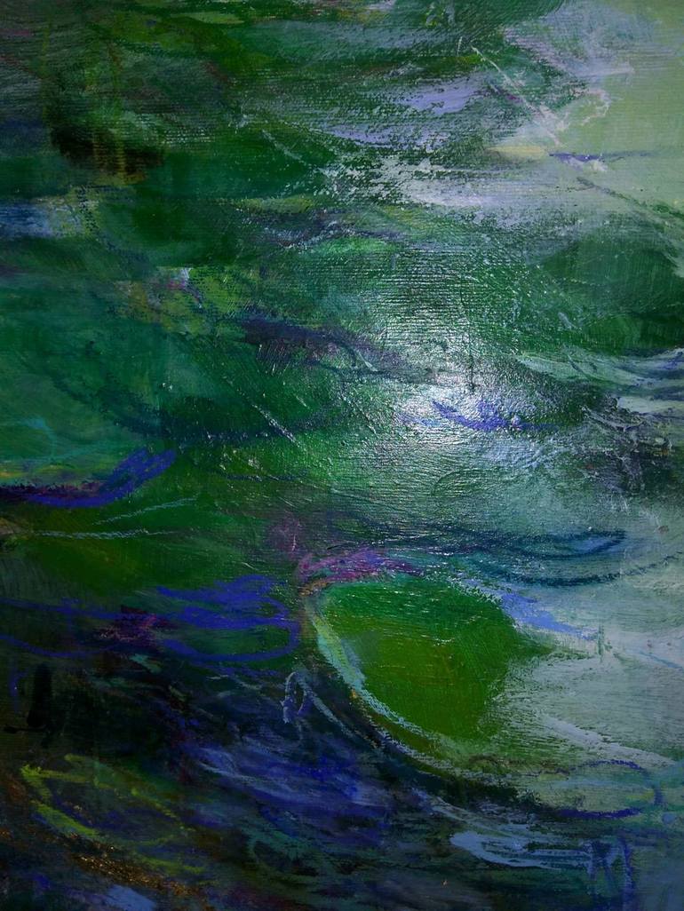 Original Abstract Water Painting by Magdalena Morey