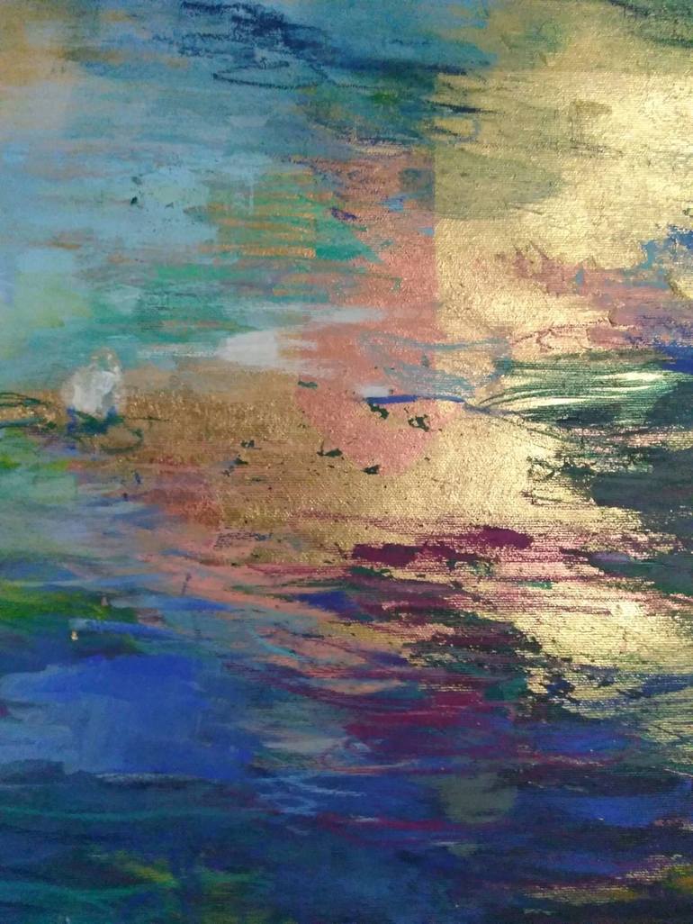 Original Abstract Water Painting by Magdalena Morey