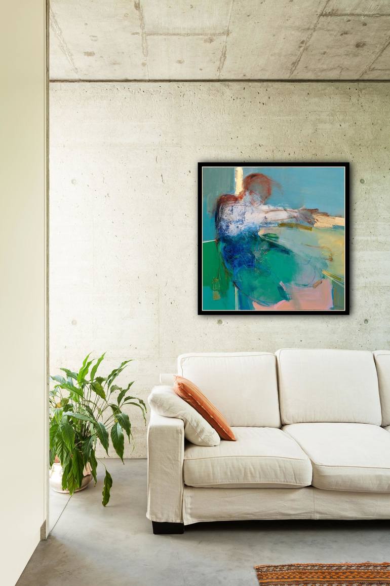 Original Abstract People Painting by Magdalena Morey