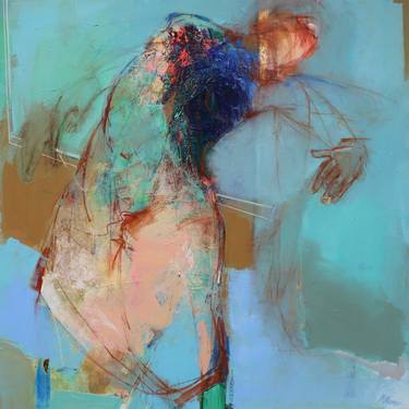 Print of Abstract People Paintings by Magdalena Morey
