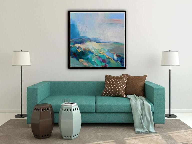 Original Abstract Landscape Painting by Magdalena Morey