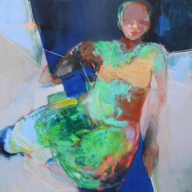 Print of Abstract People Paintings by Magdalena Morey