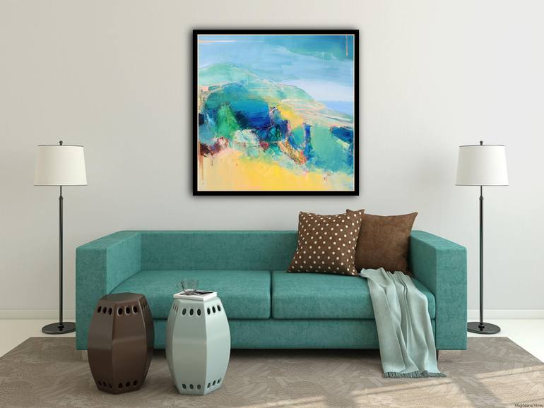 Original Abstract Landscape Painting by Magdalena Morey