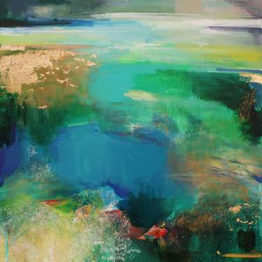 Print of Abstract Water Paintings by Magdalena Morey