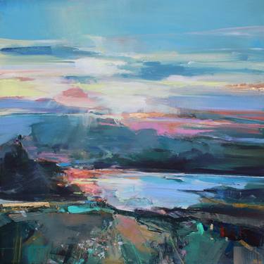 Print of Abstract Landscape Paintings by Magdalena Morey