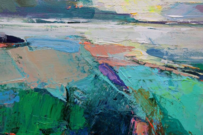 Original Abstract Landscape Painting by Magdalena Morey