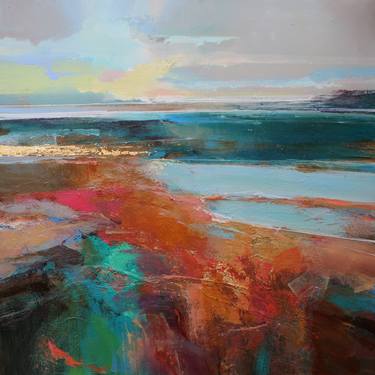 Print of Abstract Beach Paintings by Magdalena Morey