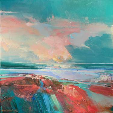 Print of Abstract Seascape Paintings by Magdalena Morey