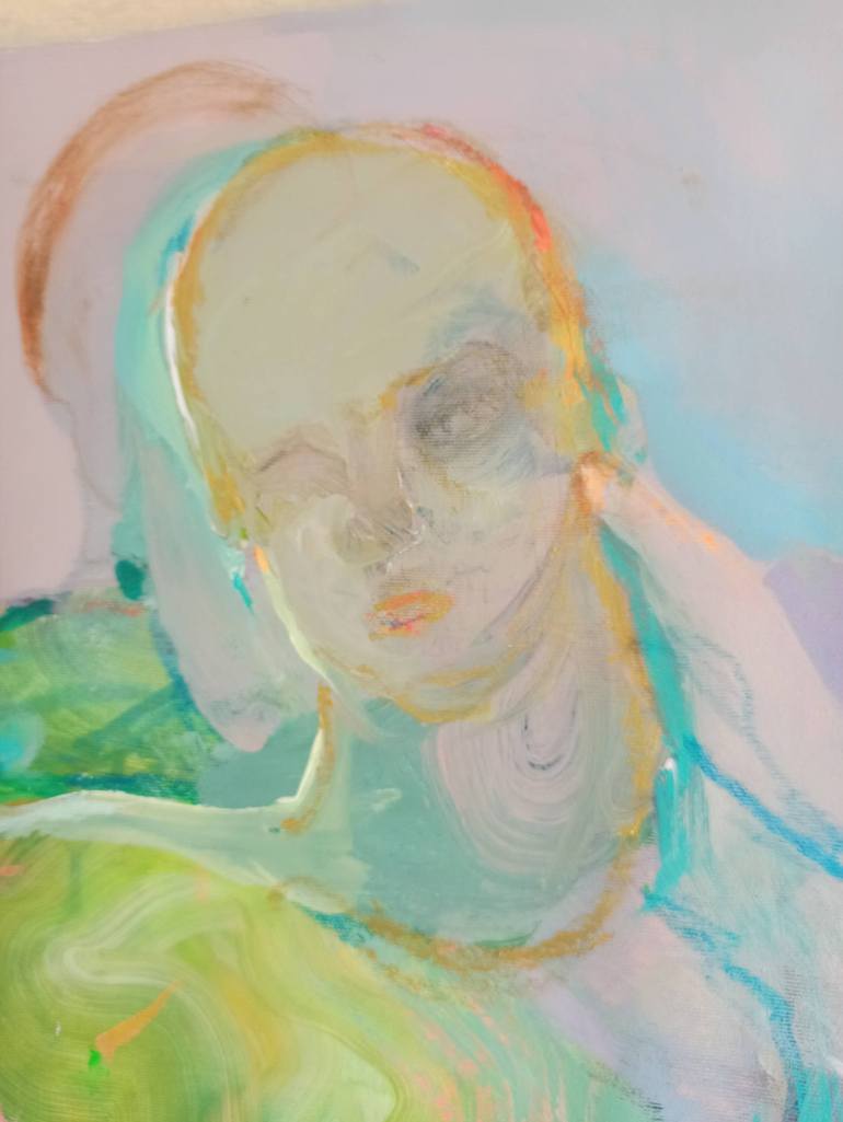 Original Abstract Women Painting by Magdalena Morey