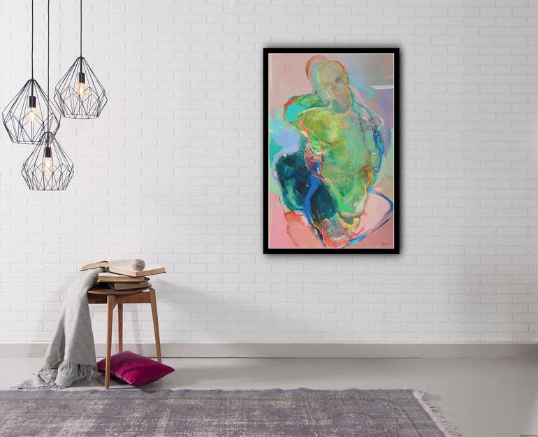 Original Abstract Women Painting by Magdalena Morey