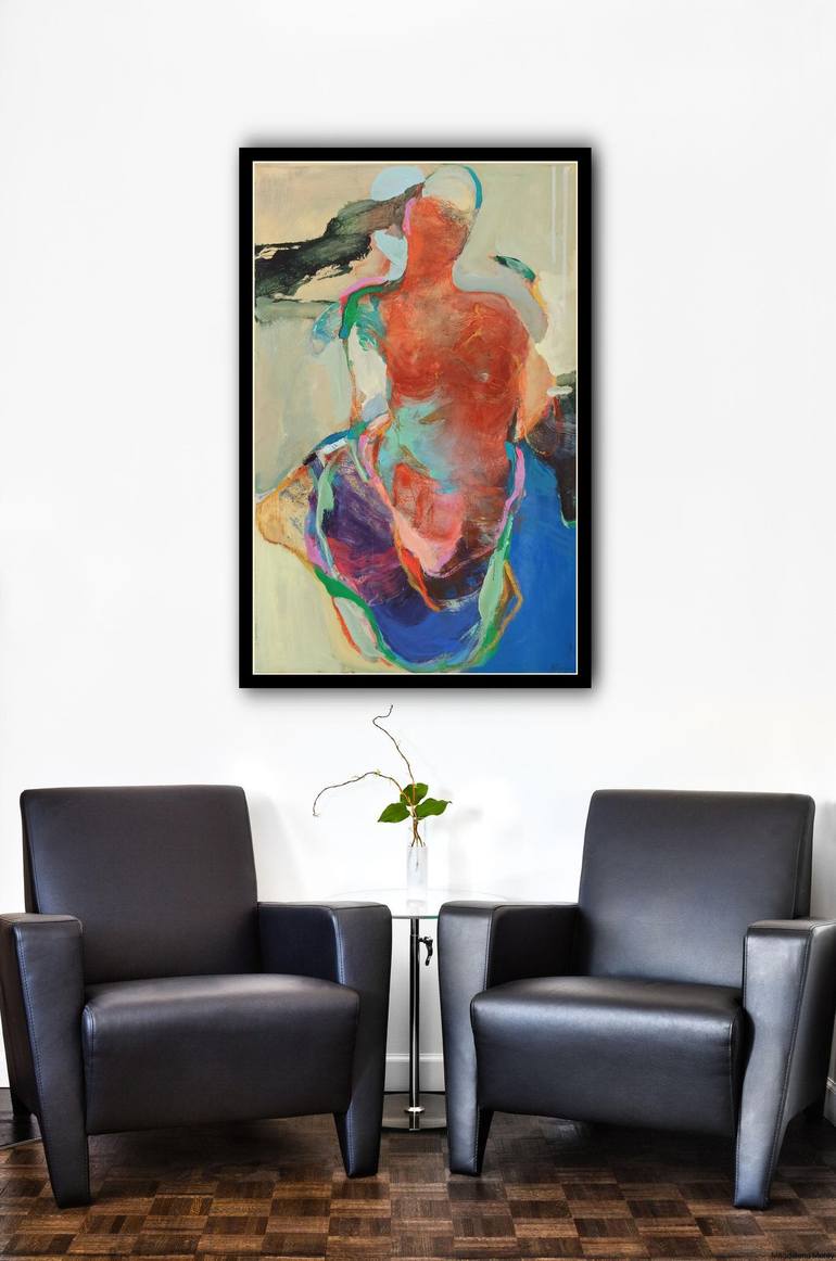 Original Abstract Women Painting by Magdalena Morey