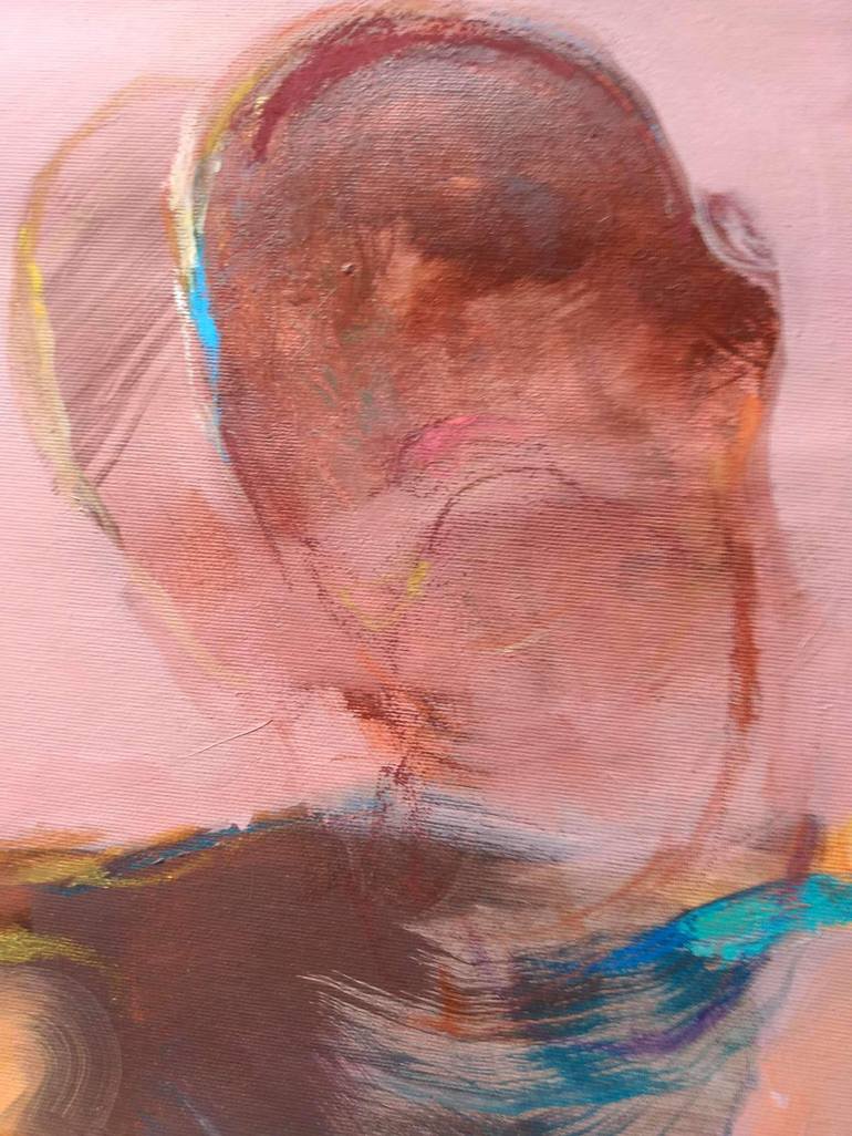 Original Abstract Portrait Painting by Magdalena Morey
