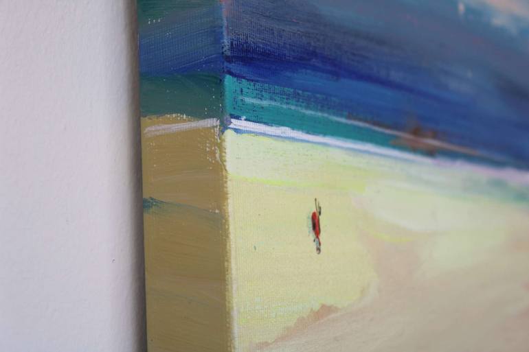 Original Abstract Beach Painting by Magdalena Morey