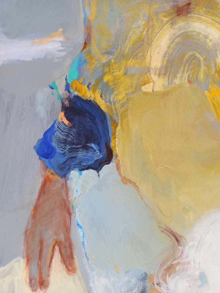 Original Abstract Portrait Painting by Magdalena Morey