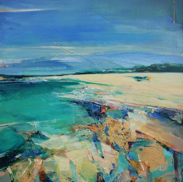 Print of Abstract Beach Paintings by Magdalena Morey