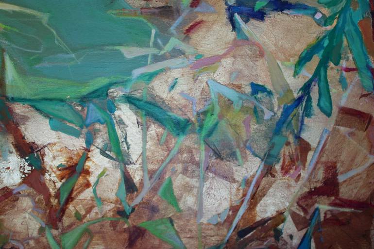 Original Abstract Botanic Painting by Magdalena Morey