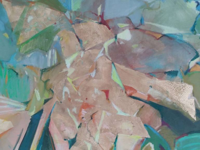 Original Abstract Botanic Painting by Magdalena Morey