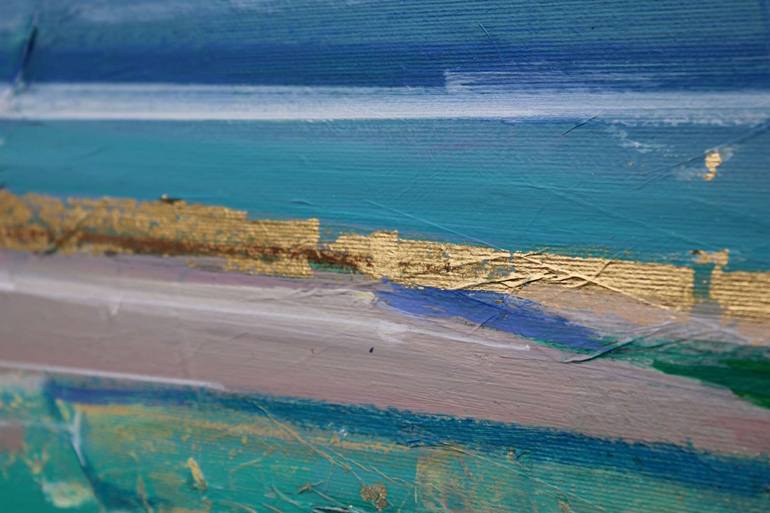 Original Abstract Beach Painting by Magdalena Morey