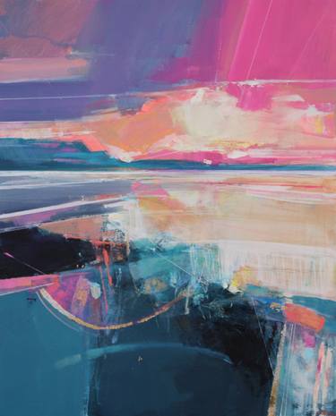 Print of Abstract Seascape Paintings by Magdalena Morey