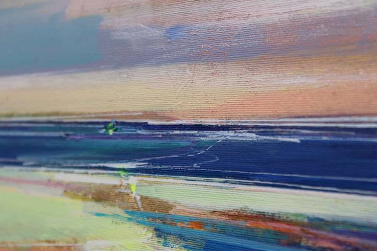 Original Abstract Beach Painting by Magdalena Morey