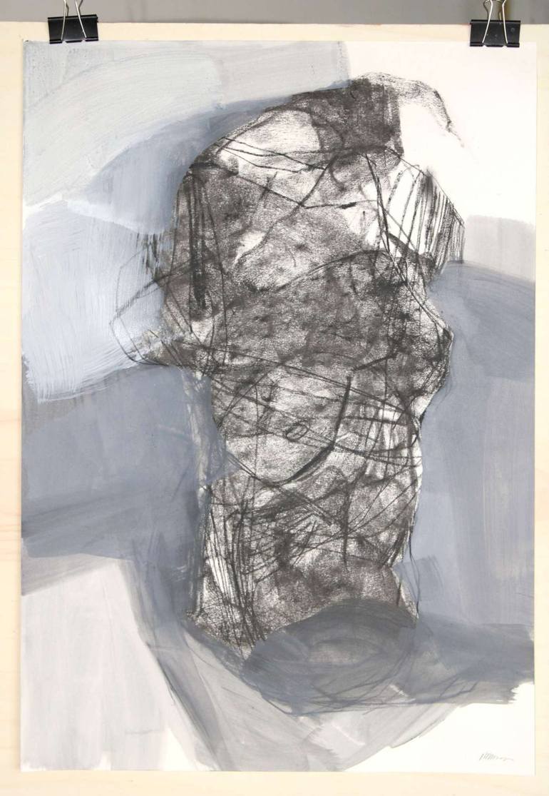 Original Abstract Body Drawing by Magdalena Morey