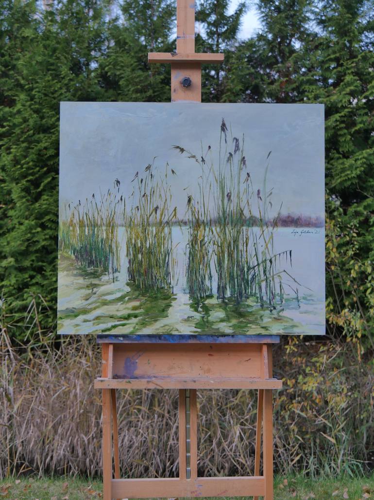 Original Impressionism Landscape Painting by Zoja Golubeva