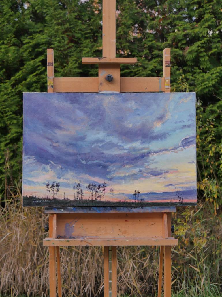 Original Impressionism Landscape Painting by Zoja Golubeva